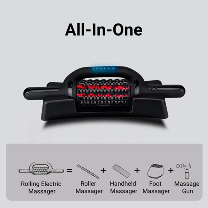 VYRA PRO™ THE NEW ADVANCED POWER VX DEEP TISSUE 360 RED LIGHT CONTOUR ROLLER